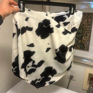 ASOS cow print skirt